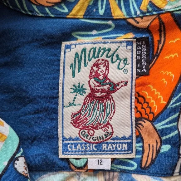 MAMBO LOUD RARE VINTAGE SHIRT ‘FISH N CHIPS’ BY PAUL MCNEIL - Youth Size 12 - Picture 4 of 8